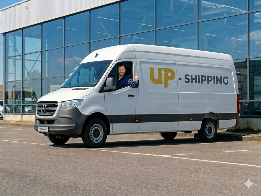 UP-SHIPPING брендований мікроавтобус доставка